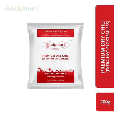 SDPMart Dry Chilli Extra Hot - 200 Grams