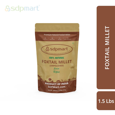 SDPMart Premium Foxtail Millet  (Unpolished) 1.5 LB