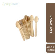 SDPMart Premium Palm Leaf Spoon 6 INCH - SDPMart
