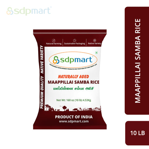 SDPMart Premium Maappillai Samba Rice 10 LB - SDPMart