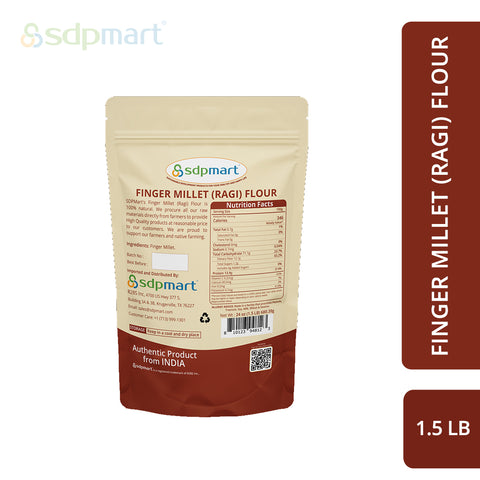 SDPMart Premium Ragi Flour 1.5 LB - SDPMart