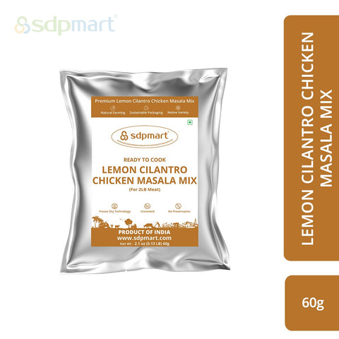 SDPMart Lemon Cilantro Chicken Masala mix for 2LB meat