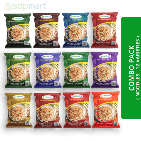 SDPMart Millet Noodles 12 Ct COMBO - SDPMart