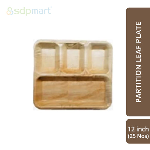 SDPMart Premium Palm Leaf Plate Partition 12 INCH U3L1 - SDPMart