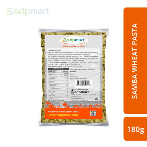 SDPMart Samba wheat Pasta 180 Gms - SDPMart
