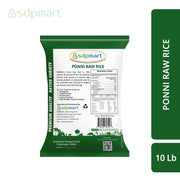 SDPMart Premium Ponni Raw Rice 10 LB - SDPMart
