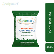 SDPMart Premium Ponni Raw Rice 10 LB - SDPMart