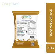 SDPMart Premium Sona Masoori Rice 20 LB - SDPMart