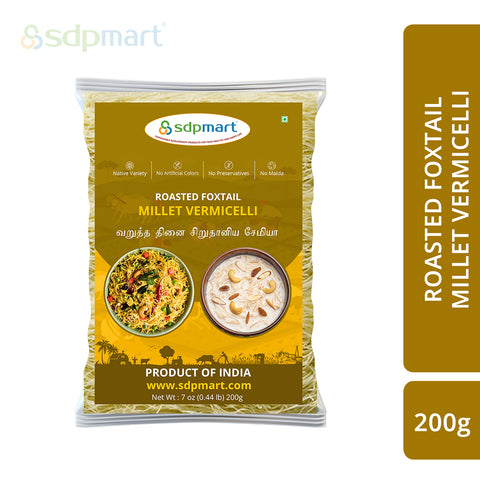 SDPMart Roasted Foxtail Millet Vermicelli 200 Gms - SDPMart