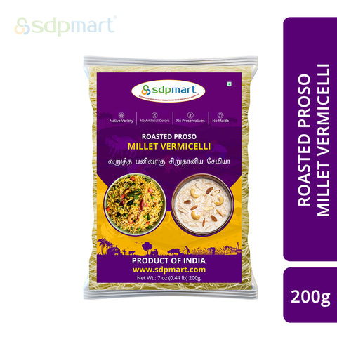 SDPMart Roasted Proso Millet Vermicelli 200 Gms - SDPMart