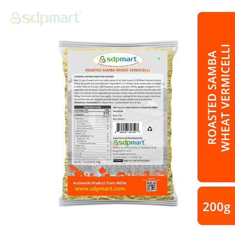 SDPMart Roasted Samba wheat Vermicelli 200 Gms - SDPMart