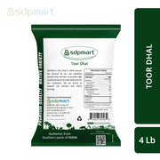 SDPMart Premium Toor Dhal 4 LB - SDPMart