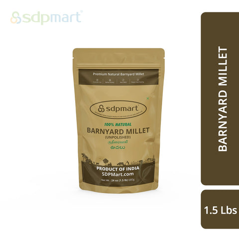 SDPMart Premium Barnyard Millet (Unpolished) 1.5 LB