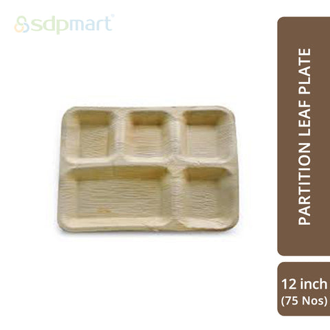 SDPMart Premium Palm Leaf Plate Partition 12 INCH U3L2 - SDPMart