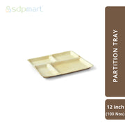 SDPMart Premium Palm Leaf Plate Partition 12 INCH U2L2 - SDPMart