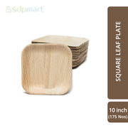 SDPMart Premium Palm Leaf Plate Square 10 INCH - SDPMart