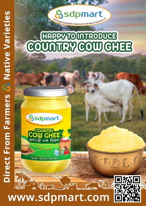 SDPMart Country Cow Ghee - 500 ml - SDPMart