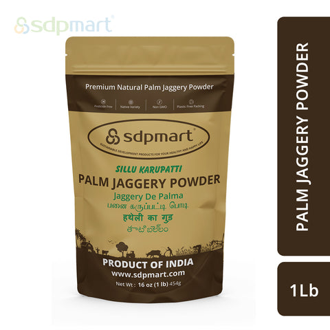 SDPMart Premium Palm Jaggery Powder  (Sillu Karupatti) - SDPMart